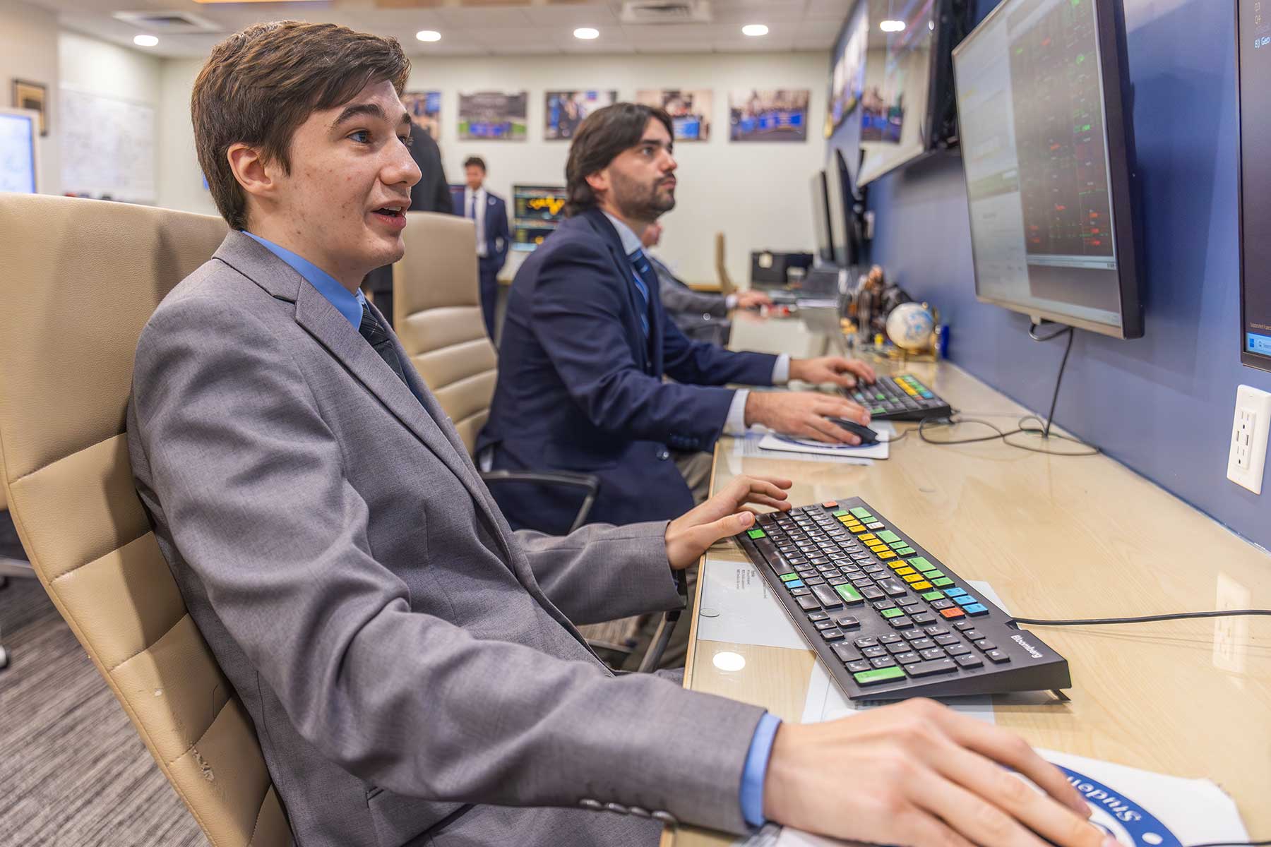 students in a computer lab